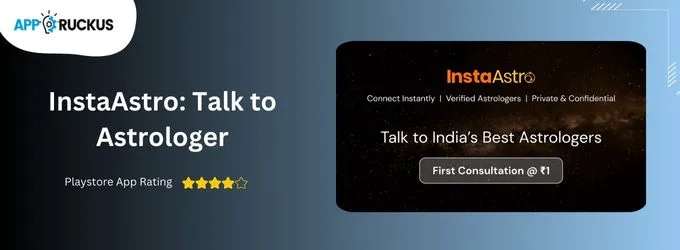 InstaAstro Talk to Astrologer - Best Astrology apps in India