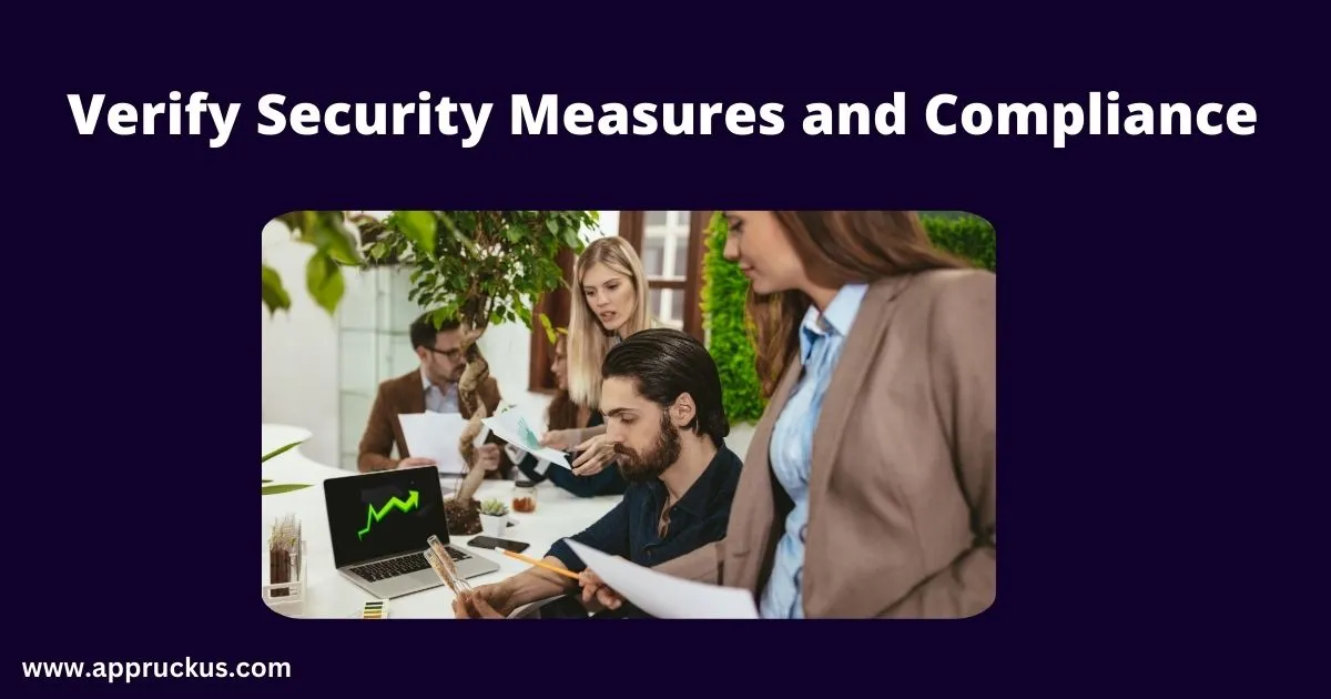 Verify Security Measures and Compliance