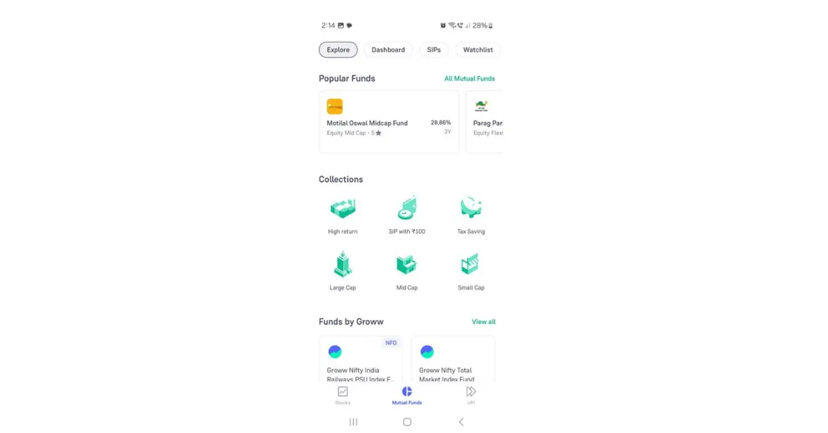 Direct Mutual Fund Investment - Groww App Review