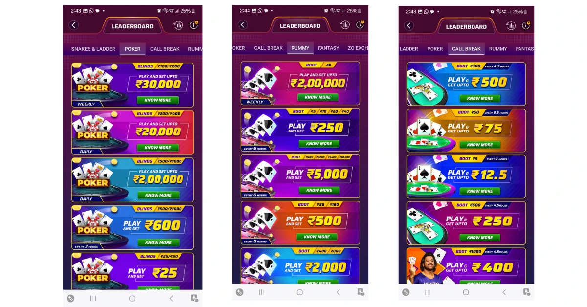 WinZO App Review - Multiple Games